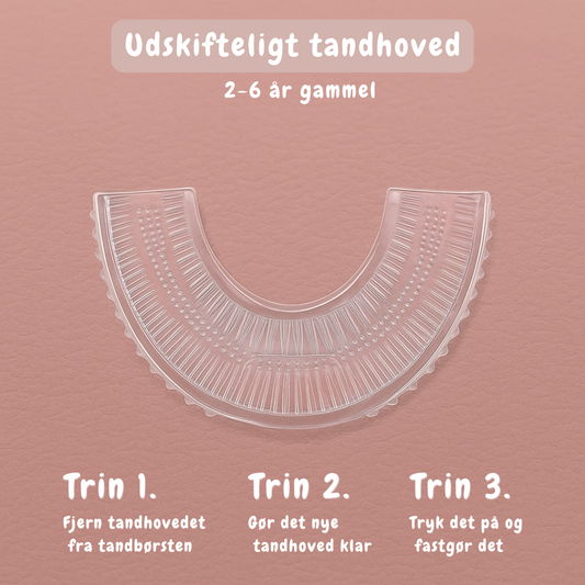 Tandhoved til U-formet Tandbørste