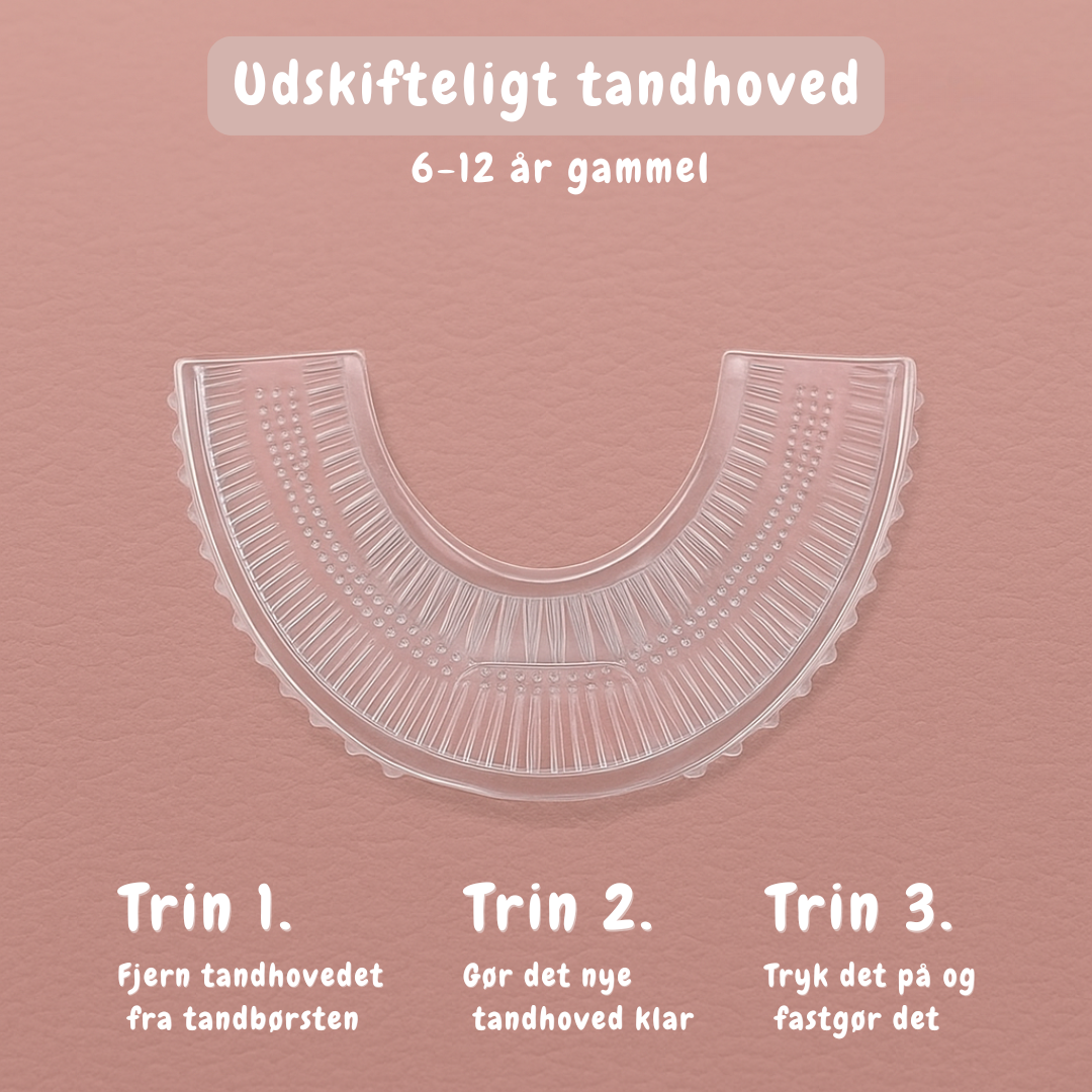 Tandhoved til U-formet Tandbørste